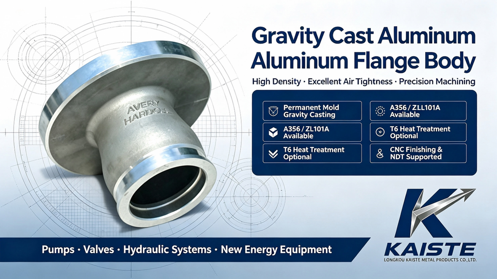 A356 aluminum gravity casting flange body