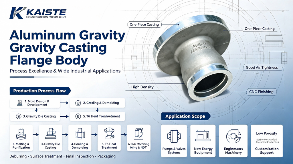 Process Flow and Application Scope of Aluminum Alloy Gravity Casting Flange Body