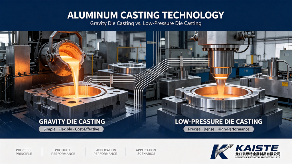 Aluminum Gravity Die Casting vs. Low-Pressure Die Casting: Key Differences and Application Guidance